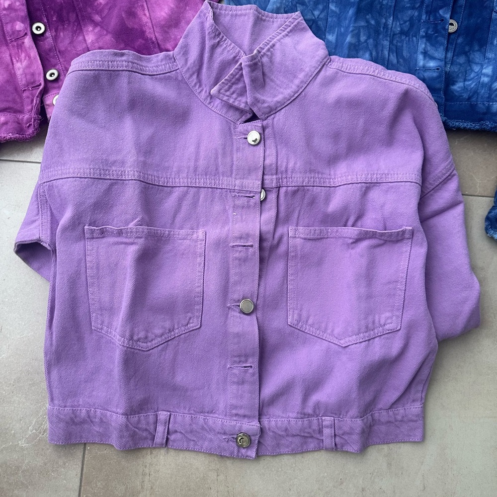 Purple Button-Up Jacket
